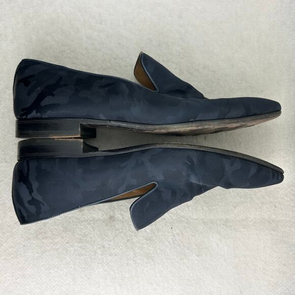 Paul Stuart Portland Men\'s Blue Navy Camo Venetian Loafers Formal Slip-On Sz 10M main image 4